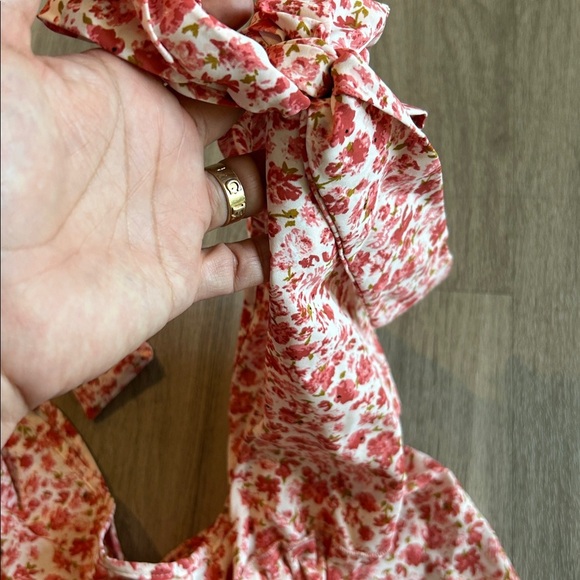 Beachsissi Elegant Floral pink Mini Dress - Picture 4 of 8